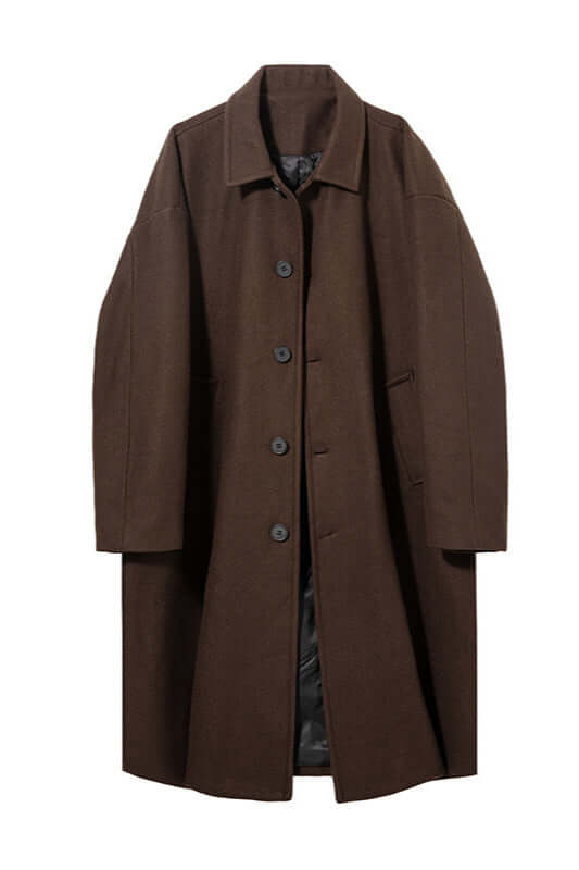 Men's Warm Large Tweed Winter Coat