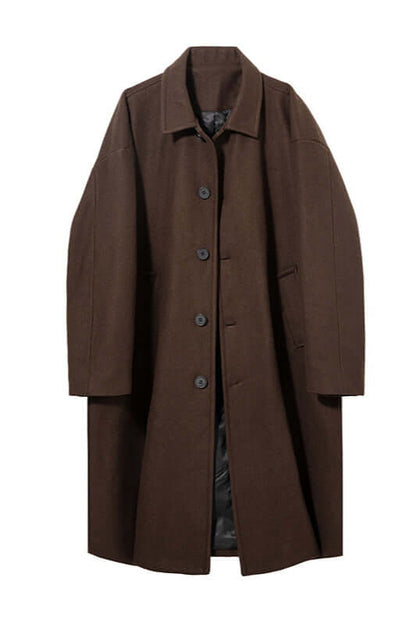 Men's Warm Large Tweed Winter Coat