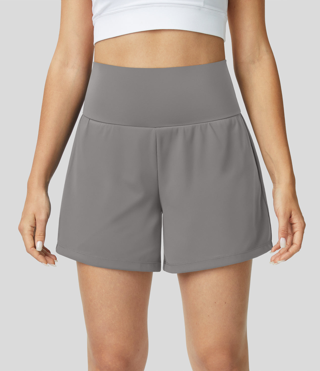 Variant image for Margarethe Yoga Shorts - 2-in-1 High Waist with Pockets, Breathable Fabric-51