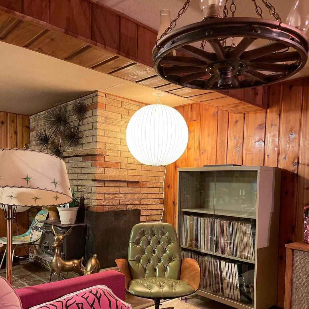 Rustic Wooden Hanging Light Fixture