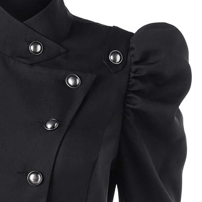 Classic Ladies Midi Coat with Fitted Neckline