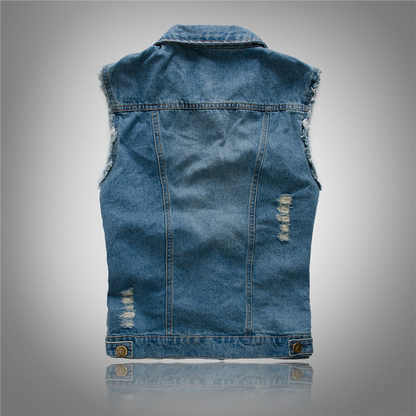 Simple Tank Top Style Mens Summer Jacket