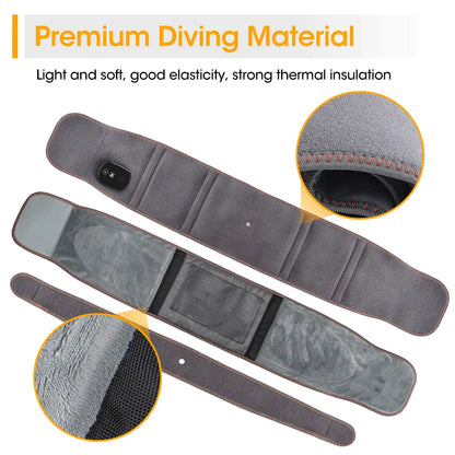 Warm Back Support Massager for Lower Back Relief