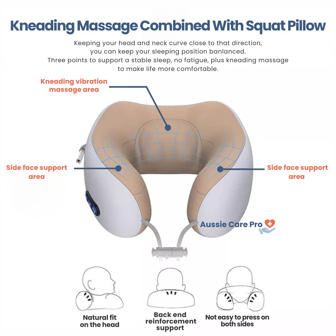 Relaxing Heat Massage Pillow for Neck and Shoulder Pain