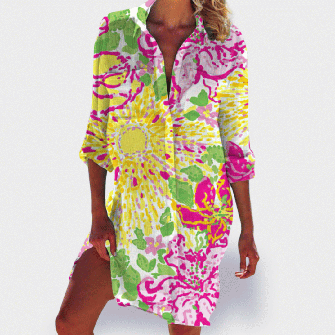 Vibrant Easy Breezy Summer Dress