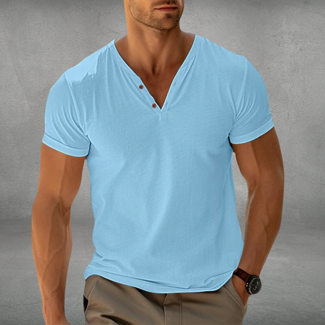 Florian | Black Polo Shirt for Men - Lightweight & Breathable Cotton 1