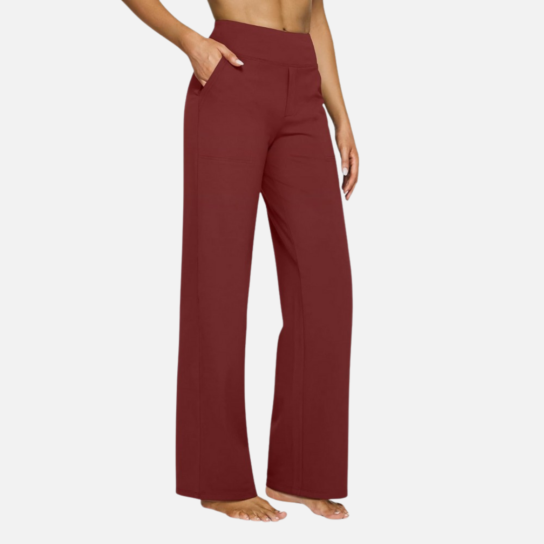 Rebecca | Women's High Waisted Wide-Leg Pants