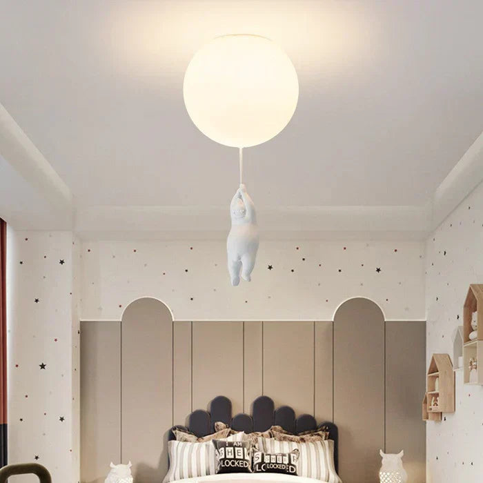 Cute Bear Nursery Pendant Light
