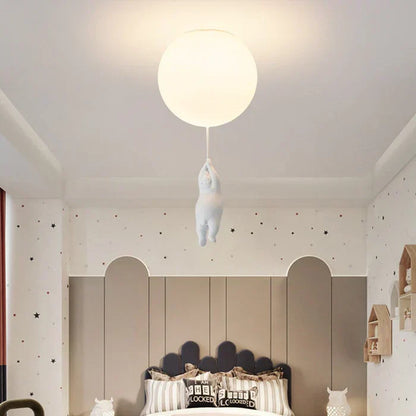 Cute Bear Nursery Pendant Light