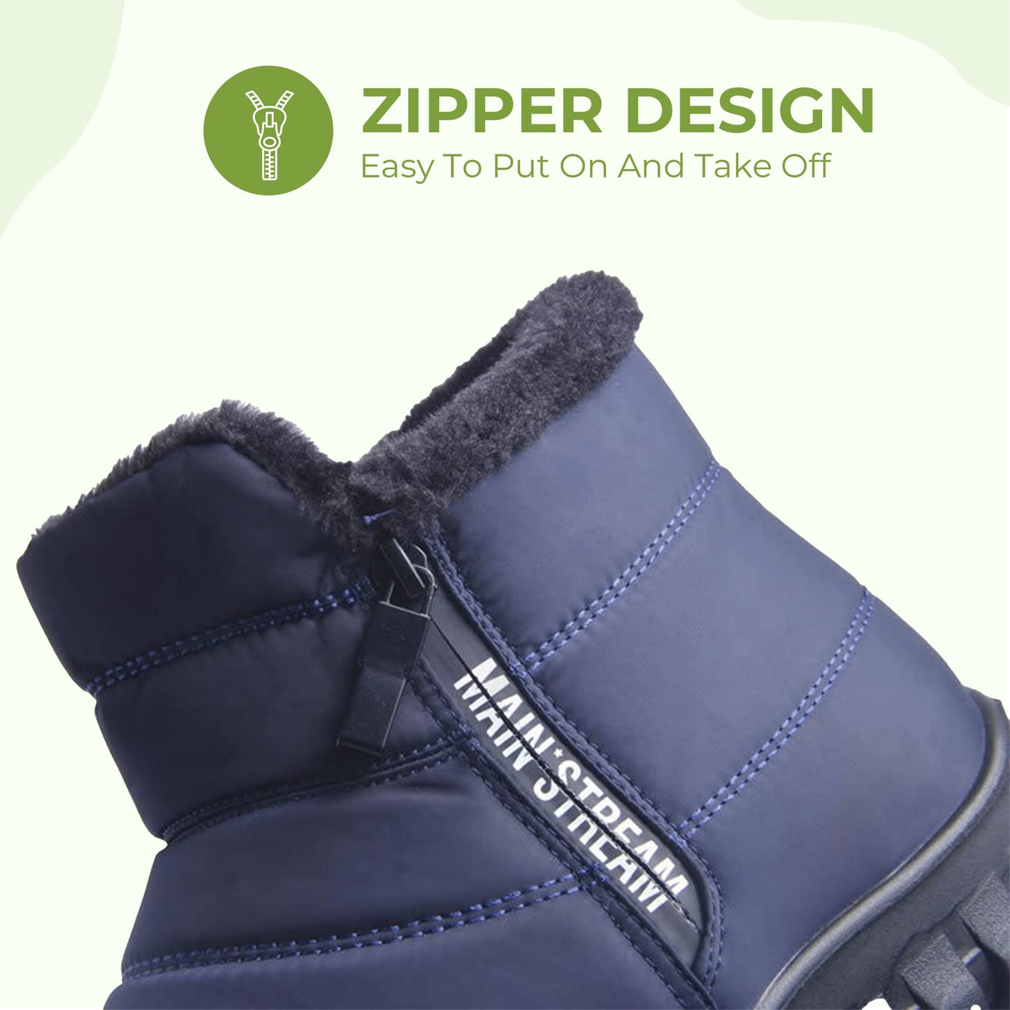 Cozy Insulated Cotton Boot Shoes with Thick Insoles
