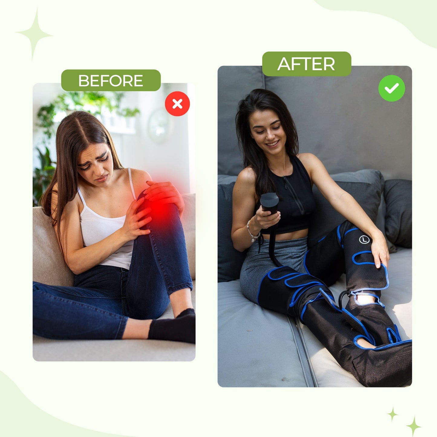 Comfort Leg Compression Massager Set