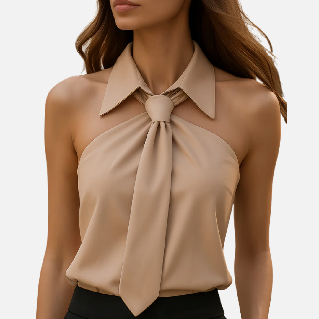 Women’s Chiq Tie-Neck Shirt