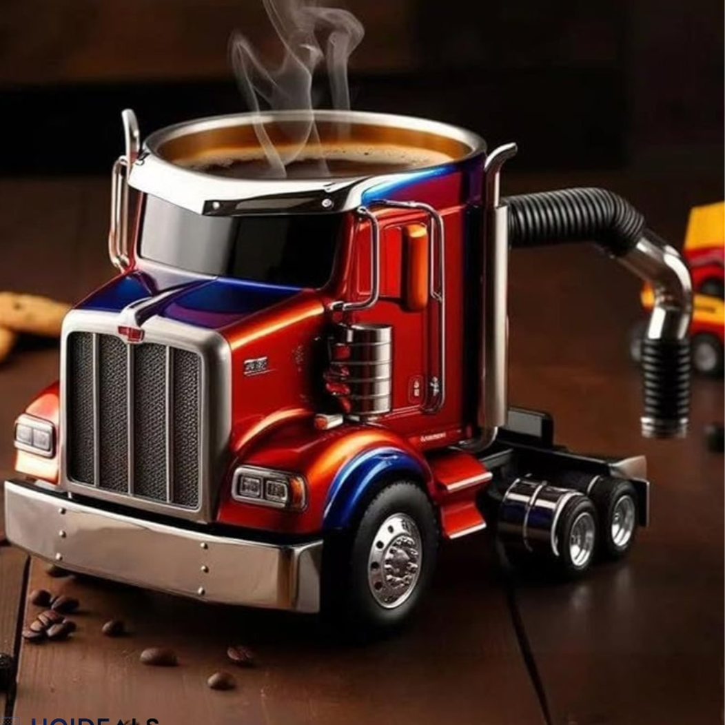 Premium Ceramic Truck Coffee Mug - Luxivelle