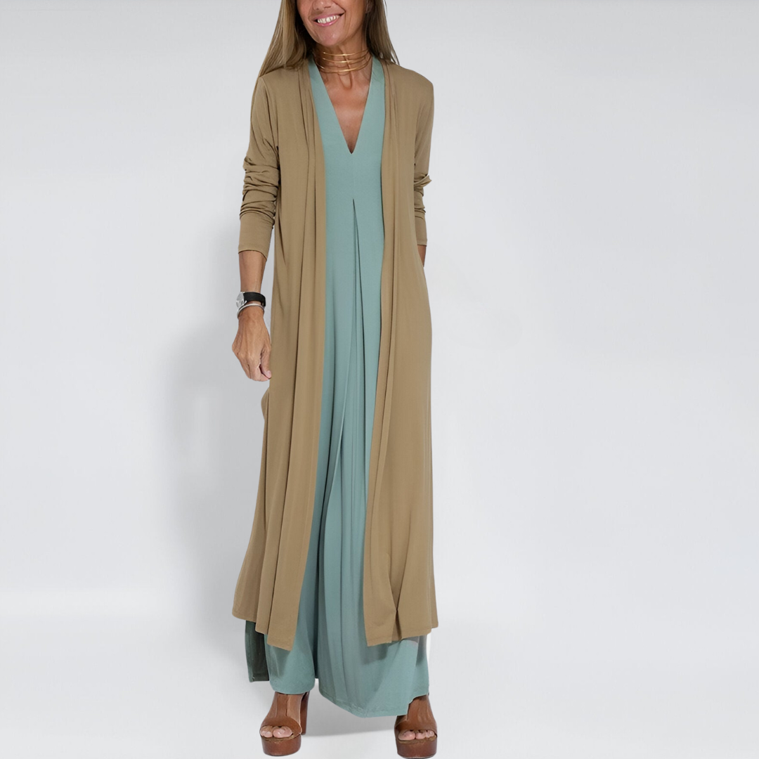 Stylish Women's Sundress with Free Shawl