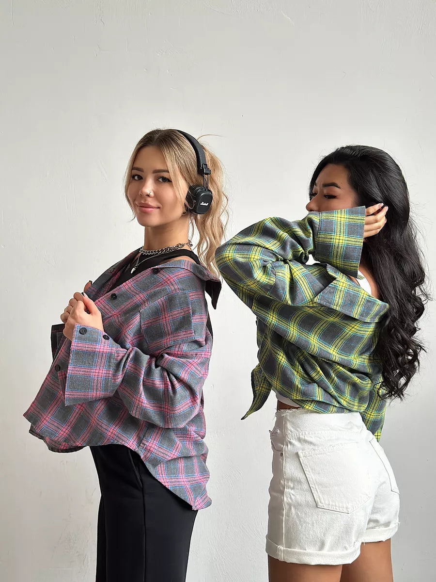 Classic Checkered Women's Flannel Shirt