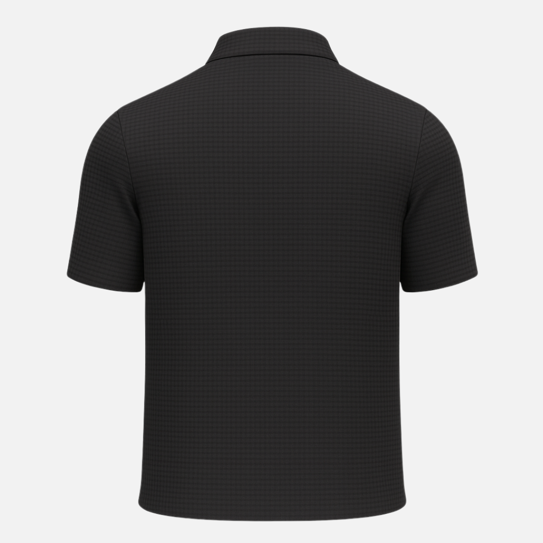 Men’s Waffle Short Sleeve Polo Shirt