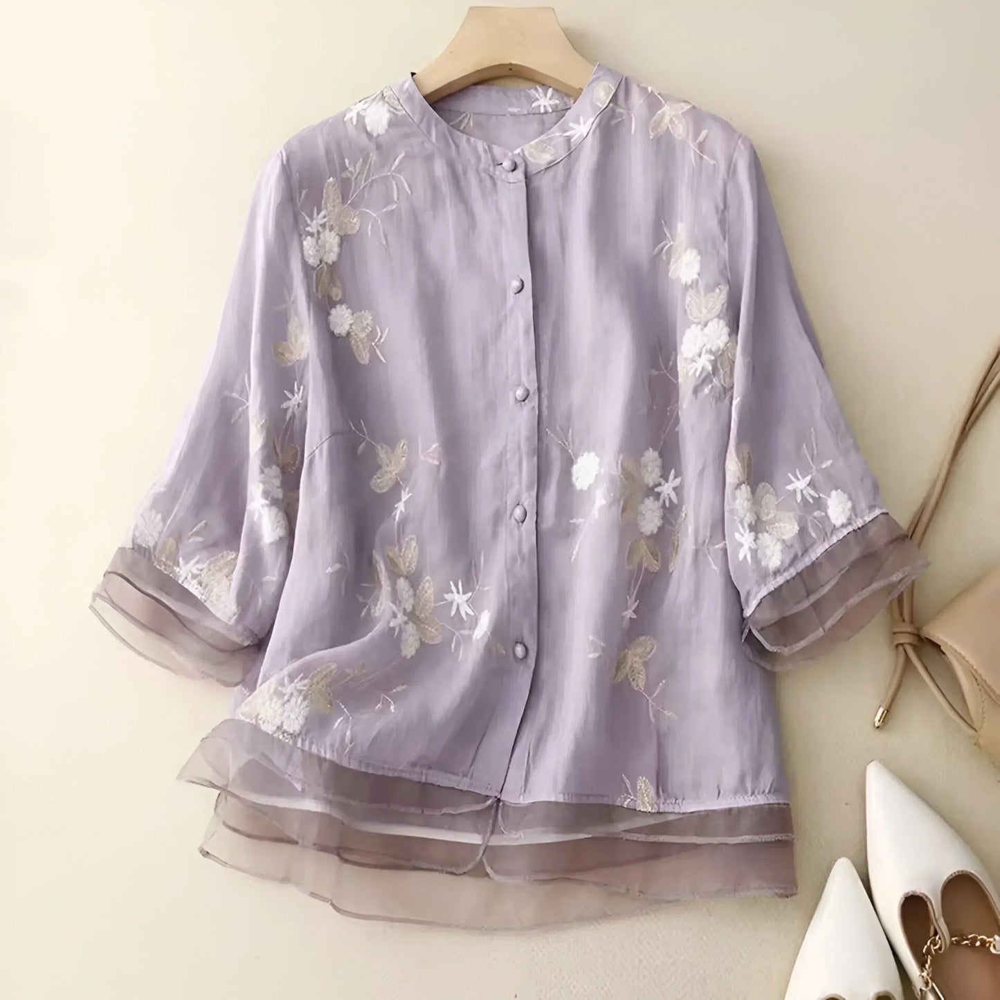 Pretty Flower Blouse for Ladies