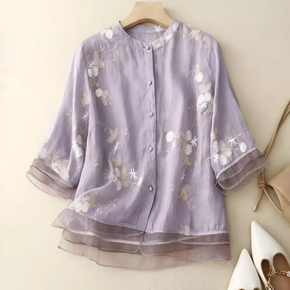Pretty Flower Blouse for Ladies