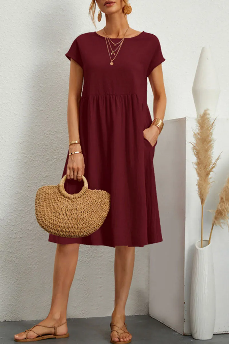 Variant image for Meli | Casual Midi Dress for Women - Lightweight Summer Style-65
