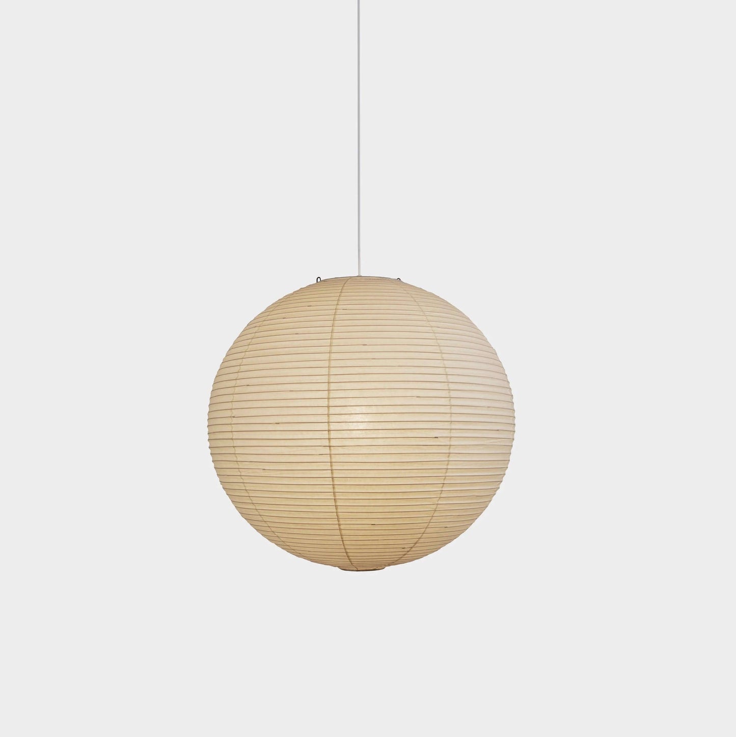 Simple White Cotton Shade Pendant Light with Metal Frame