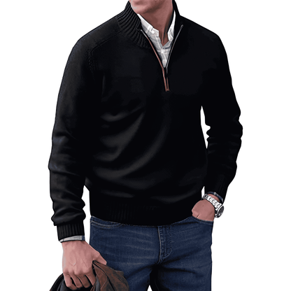 Cozy Men's Crew Neck Wool Sweater