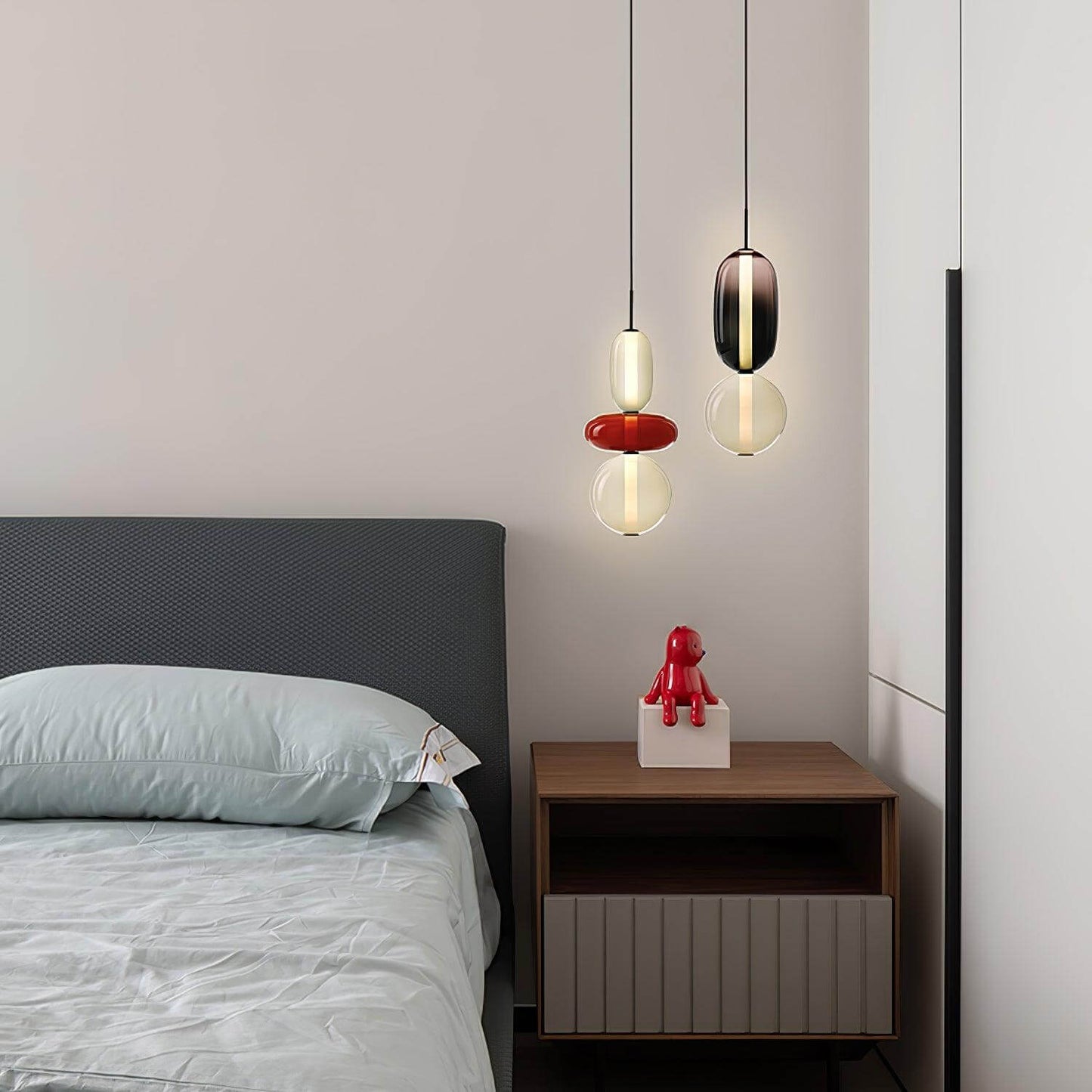 Vibrant Glass Drop Ceiling Light