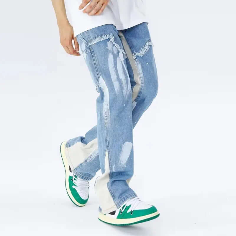Relaxed Fit Wide Leg Jeans