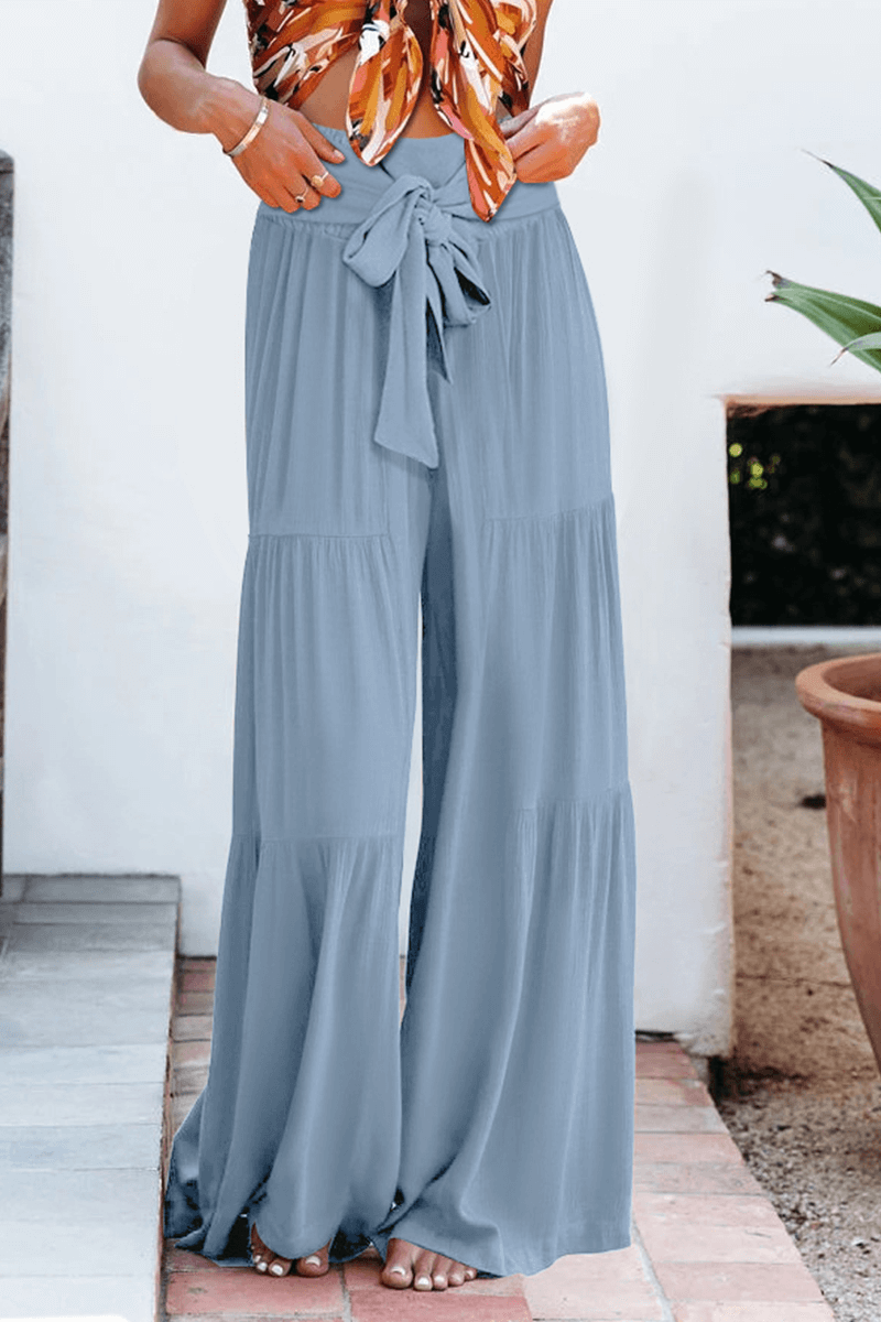 Comfortable Women's Relaxed Fit Wide Leg Trousers