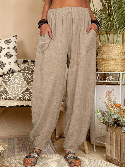 Comfortable Women's Linen Pants with Pockets