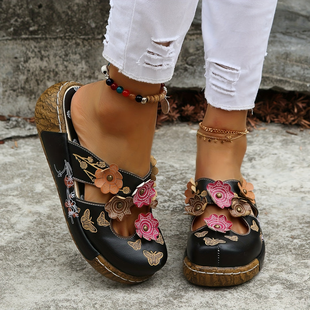 Comfortable Slip Resistant Wedge Sandals - Luxivelle