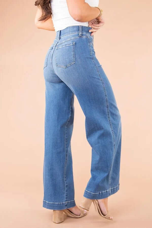Ladies Loose Fit Straight Jeans