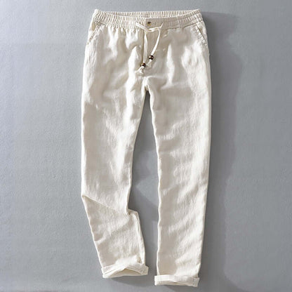 Slim Fit Mens Elastic Waist Trousers