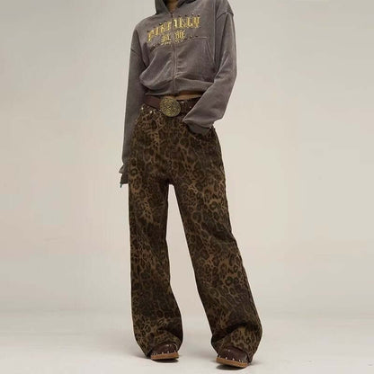 Fashionable Leopard Women's Stretch Jeans - Luxivelle
