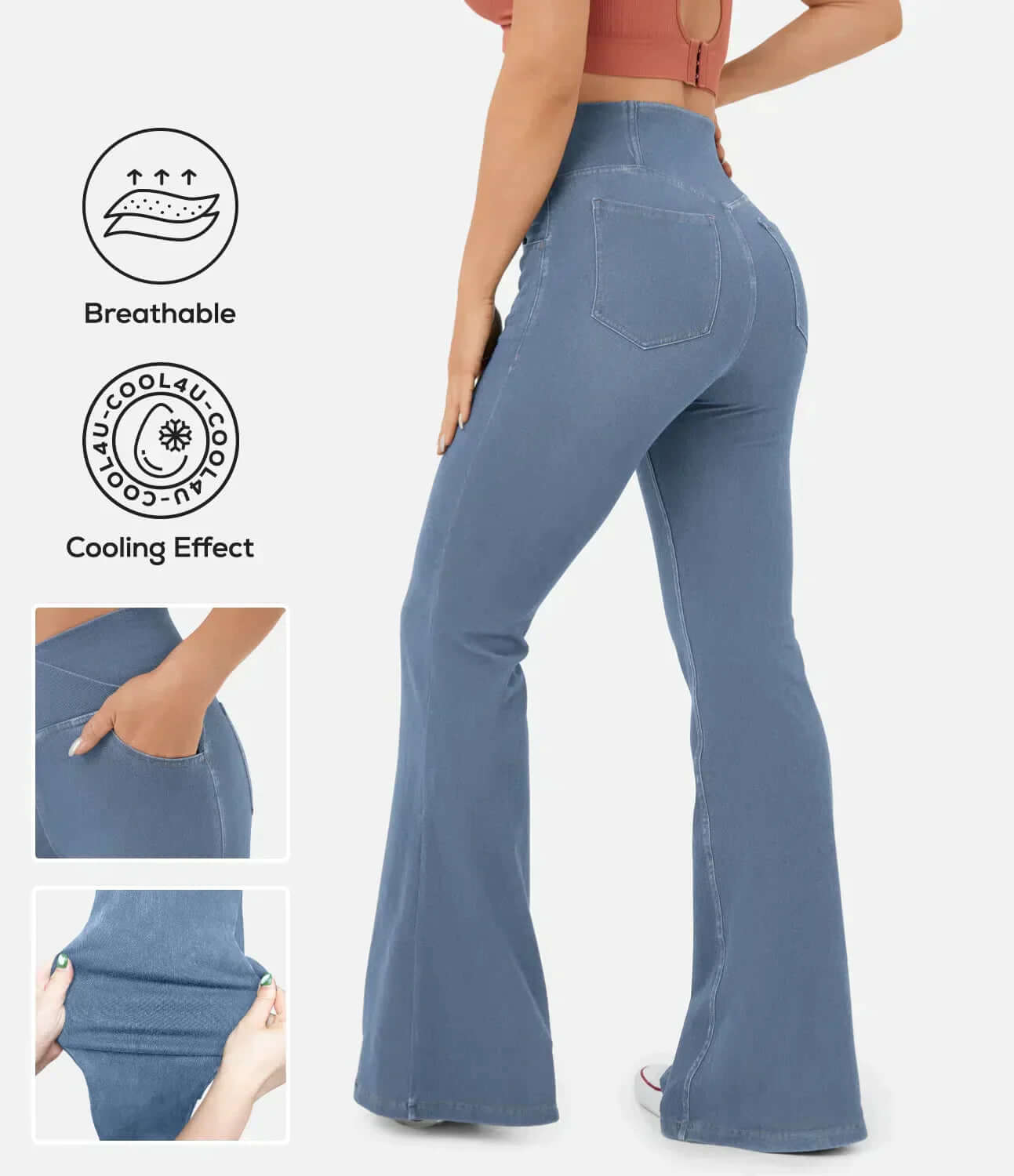 Women's Comfort Fit Wide Leg Jeans