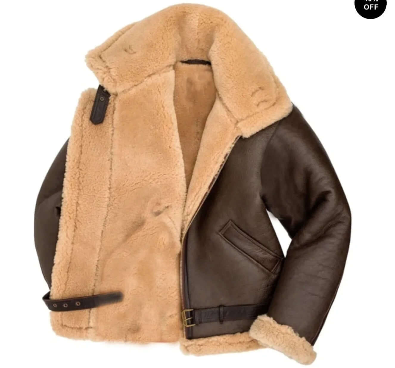 Luxury Faux Fur Aviator Jacket