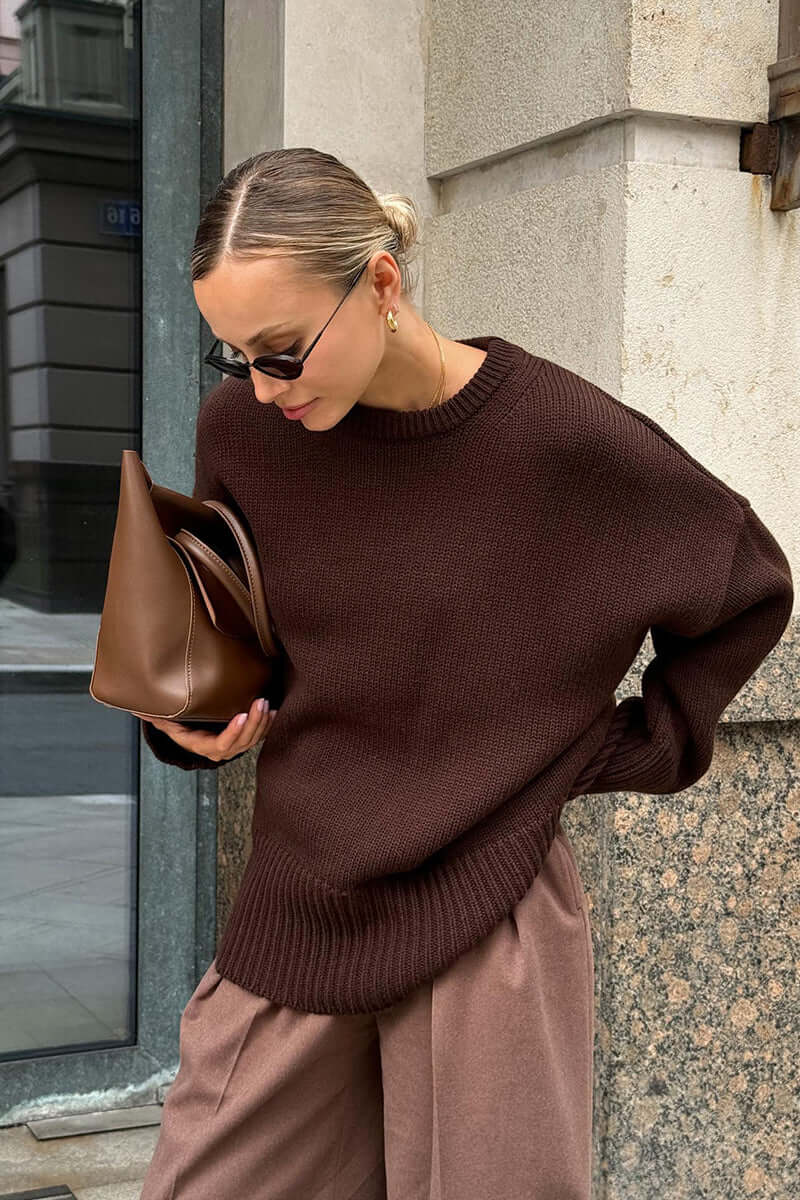 Large Women's Grey Cozy Sweater