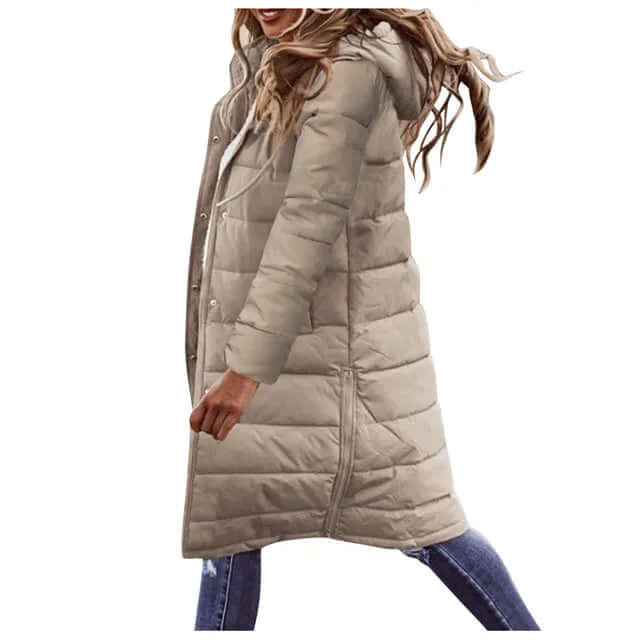Warm Insulated Ladies Parka Jacket - Luxivelle