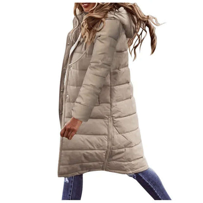 Warm Insulated Ladies Parka Jacket - Luxivelle