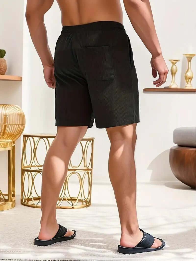 Men's Breathable Summer Shorts with Elastic Waist