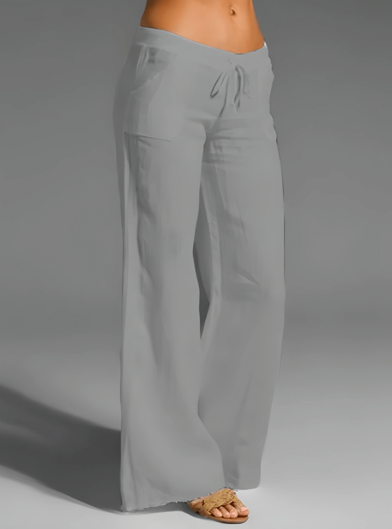 Relaxed Fit Light Linen Pants for Women