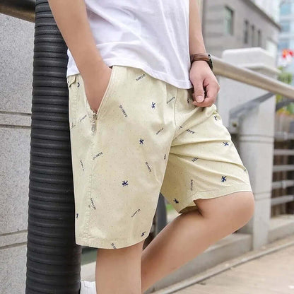 Comfortable Men's Lightweight Summer Shorts with Zip Pocket
