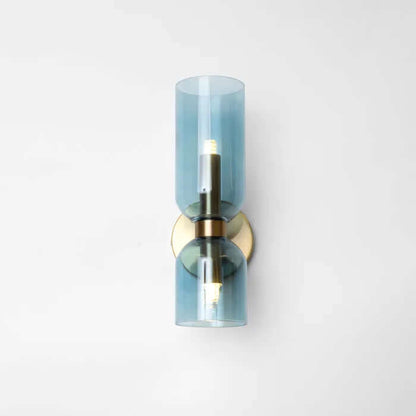 Stylish Double Glass LED Wall Light Fixture