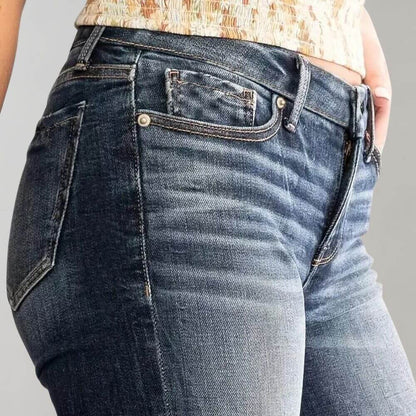 Women's High Waist Skinny Comfort Flare Jeans