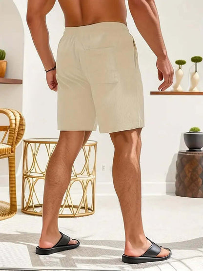 Men's Breathable Summer Shorts with Elastic Waist