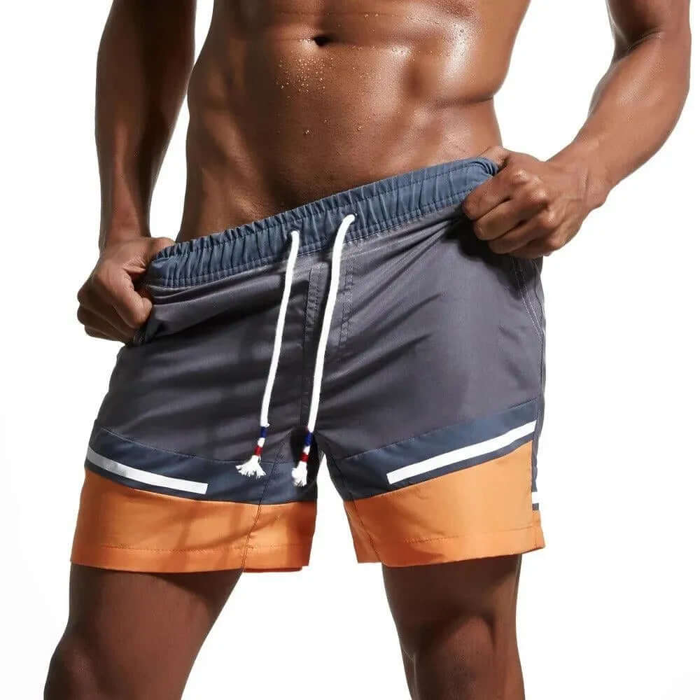 Men's Breathable Navy Swim Trunks