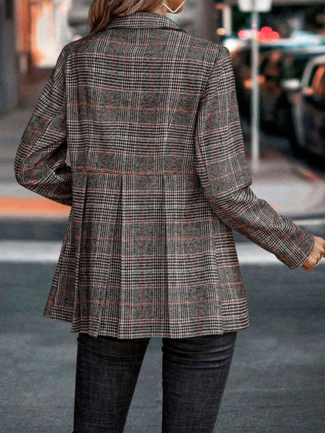 Katie | Informal plaid blazer
