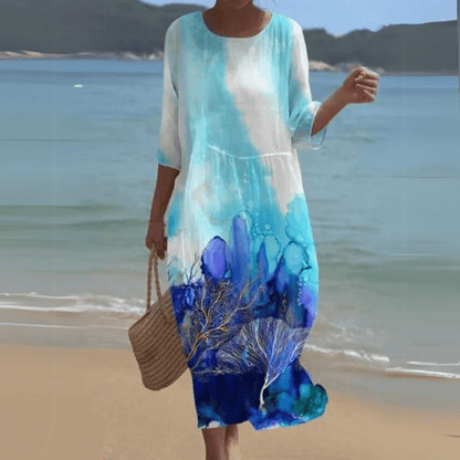 Ladies Elegant Casual Knee Length Dress