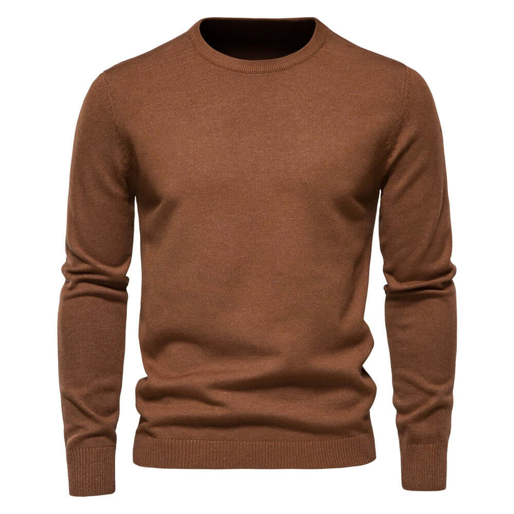 Cozy Men's Winter Sweater - Soft Crew Neck Pullover - Luxivelle