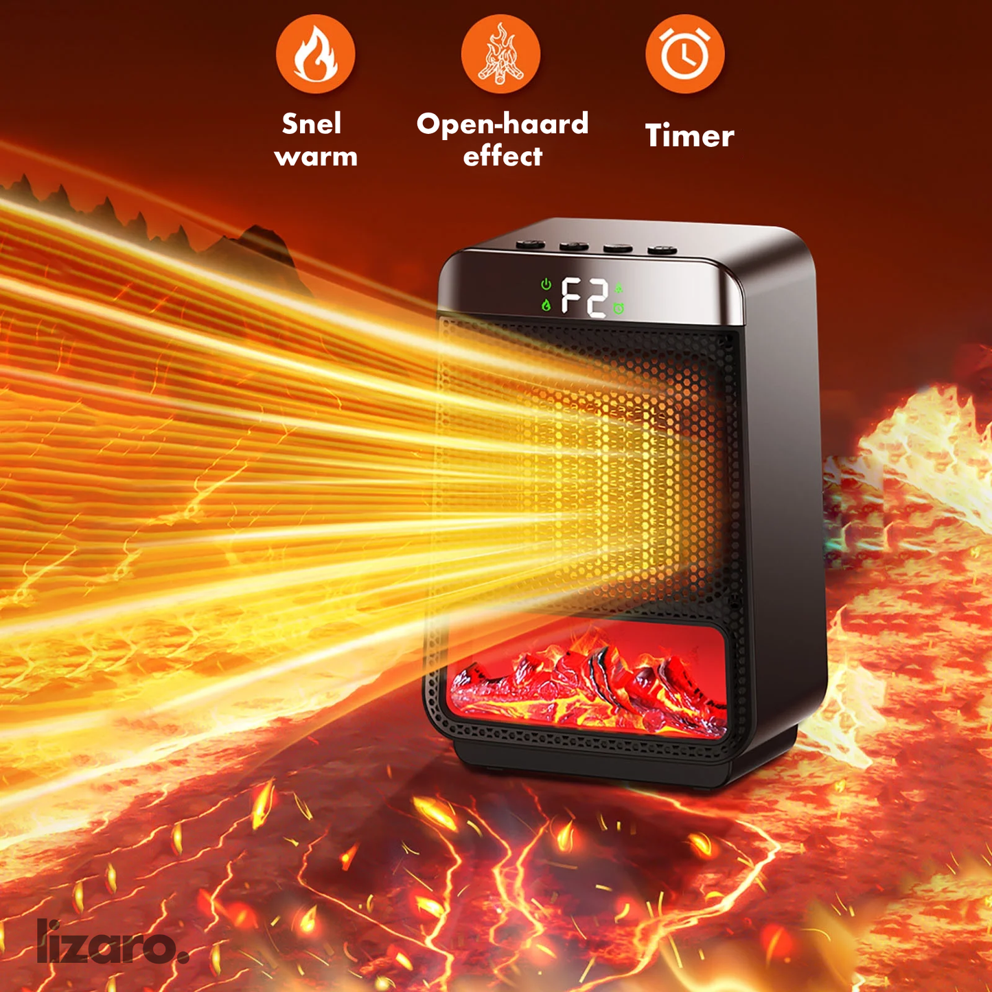 Efficient Electric Space Heater for Warm Large Areas