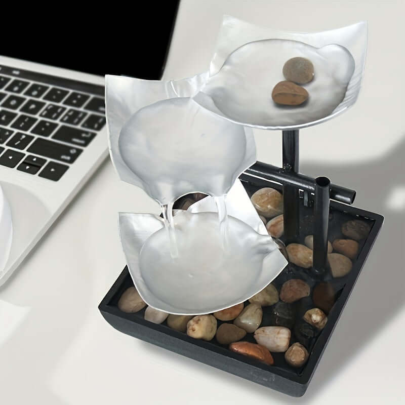Indoor Desk Water Fountain with LED Light